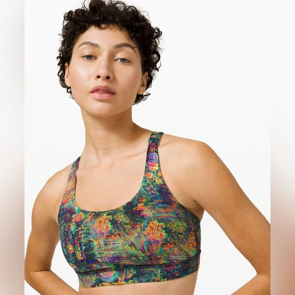 Lululemon Energy Bra in Glitch Tapestry Starlight Multi Size 4